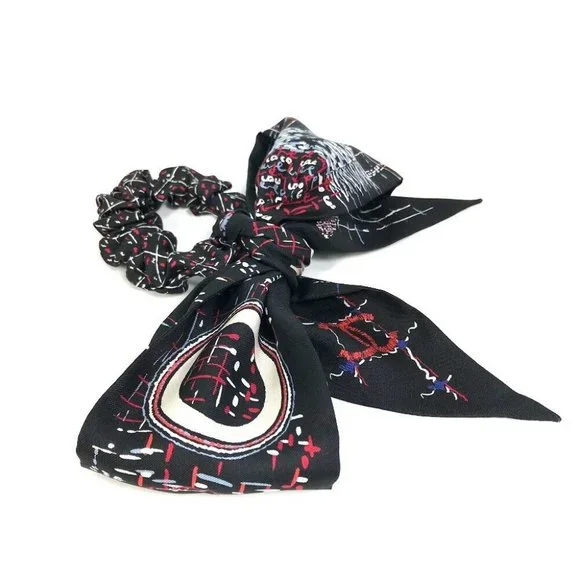 CHANEL CC Mark Scarf 2-piece ribbon 22K/hair accessories  display picture 1